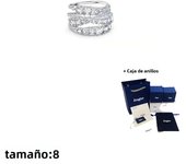 2024 Hot Selling Fashion New Jewelry White Gold Ring Exquisite Spiral Element Shape Ladies Romantic Luxury High Jewelry Gift