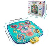 90x90cm Music Play Mat Educational Toys For Kids Large Elecrtic Dancing Mat With Lights Keyboard With 3 Game Modes Sport Toys