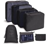 Juego De Bolsas Organizadores De Viaje 7/8/9/10 Pcs Cudos De Empaque Portátiles Para Maleta Ropa Y Zapatos Organizador De Bolsos