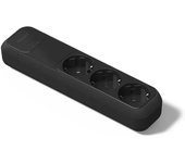 Regleta 3 tomas TT sin cable negra 16A 250V de Famatel 2503N
