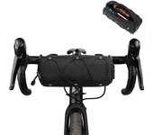 Bolsa de manillar de Bicicleta de gran capacidad con Correa para el hombre Bolsa de almacenamiento para Bicicletas de Carretera de Montaña MTB Scooters, aprox. 2.4L