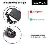 36V/48V/60V/72V 5A/2A Charger Li-ion Battery Electric Bike Charger 42V/54.6V/67.2V/84V 5A /2A Electric Scooter E-Bike Charger