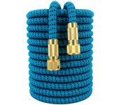 Manguera de jardín Flexible, tubo de riego de jardín, doble látex, alta presión, lavado de coches, suministros de riego