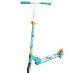 Smoby Patinete 2 Ruedas Stitch Plegable, con Estructura de Metal, Reposapiés Antideslizante, Frein Trasero, Guiñón Ajustable, soporta 50 kg, niños +5 años.