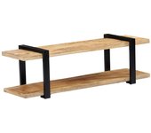 Mueble para TV de madera maciza de mango 130x40x40 cm