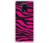 Funda compatible con Xiaomi Redmi Note 9S - Note 9 Pro - Animal Print Zebra Negro Rosa