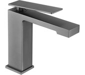 Imex Pisa BDP048-1BGM grifo monomando sobre repisa para lavabo de latón con acabado negro metalizado