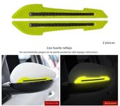 2pcs/set Car Rearview Mirror Reflective Sticker Safety Warning Reflective Sticker Car Rearview Mirror Decorative Strip