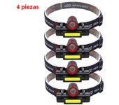 Super Bright LED Headlamp Rechargeable Waterproof Flashlight With XPE COB Beads And Tail Magnet Dual Light Sources Work Light