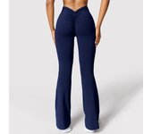 Womens Stretch Yoga Leggings Fitness Running Gym Sports Full Length Active Pants Flared Trousers Pants for Women Women’s Pants