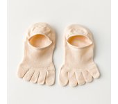 5 Pairs Summer Mesh Toe Socks Women Low Cut Toe Socks with Separate Fingers No-show Slipper Invisible Socks Five Finger
