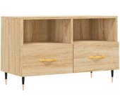 vidaXL Mueble para TV madera contrachapada 80x36x50 cm, Mueble de Salon, Mueble TV, Mueble TV salon, Mesa de TV, Mueble tele
