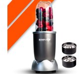 Bonplus BP Licuadora Portátil, Natur Bullet Batidora Multifunción para Batidos y Smoothies, Batidora, Licuadora Portátil para Zumo, Salsas y Cócteles, Potencia 220W, Dos Cuchillas y Cierre Hermético, Cuchillas de Alta Calidad, Batidora de Mano, Cocina