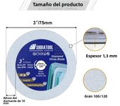 SHDIATOOL 3"-5" Diamond Acrylic Tile Cutting Disc Marble Ultra-Thin Crystal Jade Circular Saw Blade Wine Bottles Grinding Polish
