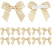 10/30/50Pcs Handmade Bow With Adhesive Back for Christmas Gift Box Flower Decoration Handmade DIY Clothing Accessories