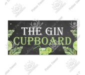Putuo Decor-Gin Signs Wooden Wall Plaque, Wood Plaque for Door Hanging, Home Decor, Bar, Pub, Wall Decoration