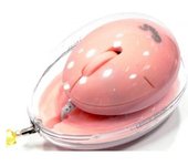 FGNS5077 Mini forma de huevo Ratón Óptico USB con Cable, Rueda de Desplazamiento y 1000 dpi,