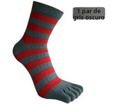 1/5 Pairs Man Short Five Finger Socks Business Cotton Striped Elastic Breathable Party Dress Gentleman Toe Happy Socks 4 Seasons