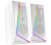 Altavoces con Bluetooth Mars Gaming MS7/ 20W/ 2.0/ Blancos