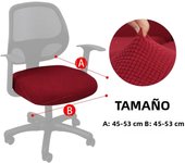 Chair Cover Office Computer Spandex Split Seat Cover Universal Office Anti-dust Armchair Cover 1PCS