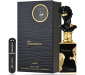 Perfume His Confession by Lattafa Eau de Parfum 100ml Original | Perfume Masculino con Notas de Cuero, Vainilla y Sándalo + Regalo Atomizador Recargable 5ml Drikanbest