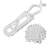 Clips DE LUZ DE Navidad Todo en uno Clips 100Pack, Universal Gutter y Shingle Clip