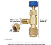 Liquid Safety Valve R410A R22 Air Conditioning Refrigerant 1/4" Safety Adapter Air Conditioning Repair And Fluoride Safety Valve