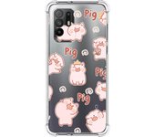 Tumundosmartphone Funda Silicona Antigolpes para Oppo A94 5G diseño Cerdos Dibujos