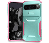 3IN1 Hybrid Heavy Duty  Armor Phone Case for Google Pixel 8 8A 9 Pro XL Slide Push Window Otter Case Box Frame Hard Back Cover