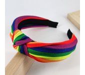 3cm wide Pride Moon Rainbow knotted print headband hair bands women hair accessories