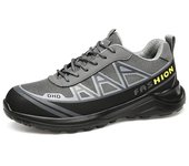 Zapatos de seguridad con punta de plástico para hombre, zapatillas de trabajo con aislamiento de electricista, ligeras, a prueba de perforaciones