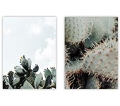 Set de 2 cuadros calidad premium con marco de madera - 30x40 cm o 50x70 cm - POSTER LAB