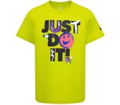 Camiseta de Manga Corta Nike Just Do It para niños en color amarillo