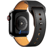 Leather Bracelet Strap For Apple Watch Ultra 2 44mm 49mm 41mm 45mm 40mm 38mm 42mm Buesiness Band Iwatch Series 8 7 6 5 4 SE 3