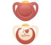 Nuk Chupete Nature Silicona 0 - 6 Meses 2 Unidades