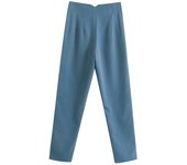 TRAF Office Wear High waist Pants for Women Formal Pants Office outfits Pencil Trousers Black Pink White Fashion Ladies Pants
