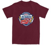 Mens T-Shirt Cars 3 Lightning McQueen Lightning Fast T-Shirts Popular Summer Tee Shirt Y2K Custom Logo Clothes Plus Size