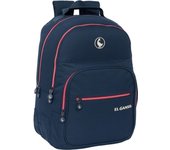 SAFTA - MOCHILA DOBLE ADAPT.CARRO EL GANSO "CLASSIC" - Mochila con Asas Ajustables y Espalda Ergonomica - Mochila con Compartimientos con Cremallera - Mochila Diseño Único y Licencia Oficial By EL GANSO "CLASSIC"