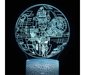 Anime Yoda Baby 3D Lamp LED Illusion Night Light Color Changing Lampara for Kids Bedroom Decor Nightlight Manga Groot Table lamp