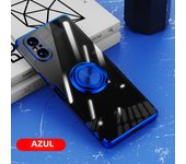Slim Plating Clear Magnetic Phone Case for Sony Xperia 10 5 1 ACE VI V IV III II Metal Ring Kickstand Cover