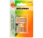 SANCO STORE - SATURNIA Conector Manguera Laton  3/4" Hembra, Adaptador Grifo, Conector Grifo A Conector Rapido