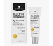 Heliocare 360° Age Active Fluid Spf 50, SIN COLOR Fotoprotección Facial, Ultraligero, con Triple Complejo Antiedad, Previene el Fotoenvejecimiento, 50Ml