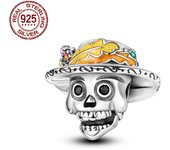S925 Sterling Silver Halloween Series Skeleton Devil Charm Fit Original Pandora Bracelet For Women Birthday Fine Jewelry Gift