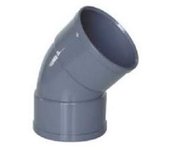 Hidrotecnoagua Codo PVC Evacuación H-H Ø 40 - 45º TECNOAGUA CP4045 para Trampas y Desagües