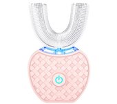 Cepillo de dientes ultrasónico automático,Cepillo De Dientes En Forma De U，Cepillos de dientes ultrasónicos de 360 ​​° Cepillo de dientes eléctrico y Kit de blanqueamiento dental，para Cargar IPX7 a Prueba de Agua