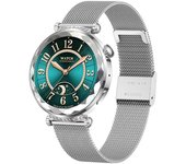 Reloj inteligente con Bluetooth, llamadas, frecuencia cardíaca, presión arterial, oxígeno en sangre, pantalla, reloj inteligente multifunción para mujer
