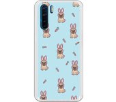 Funda compatible con Oppo A91 - Reno 3 - Be Unique Funda Gel perronejo