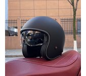 2024 NEW motorcycle helmet for men and women 3C certification 3/4 helmet retro half helmet motorcycle commuting for all seasons