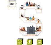 Letra de madera S Estantería infantil Toniebox Figuras Estantería de pared Tonies Caja de música Letra de madera S Estantería infantil Toniebox Figuras Estantería de pared Tonies Caja de música