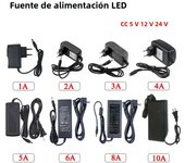 DC 5V 12V 24V LED Power Supply AC 110V~220V  Lighting Transformer 1A 2A 3A 4A 5A 6A 8A 10A Power Adapters For CCTV Camera Router